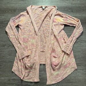 Sundance Cardigan Sweater Womens Small Chunky Knit Pink Lounge Preppy Viscose